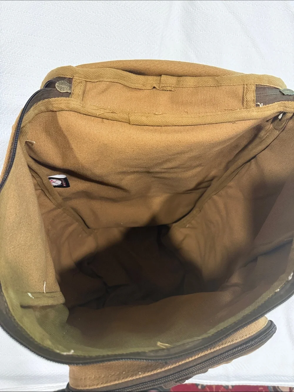 Rothco Tan Convertable Canvas Backpack with Brown Accents